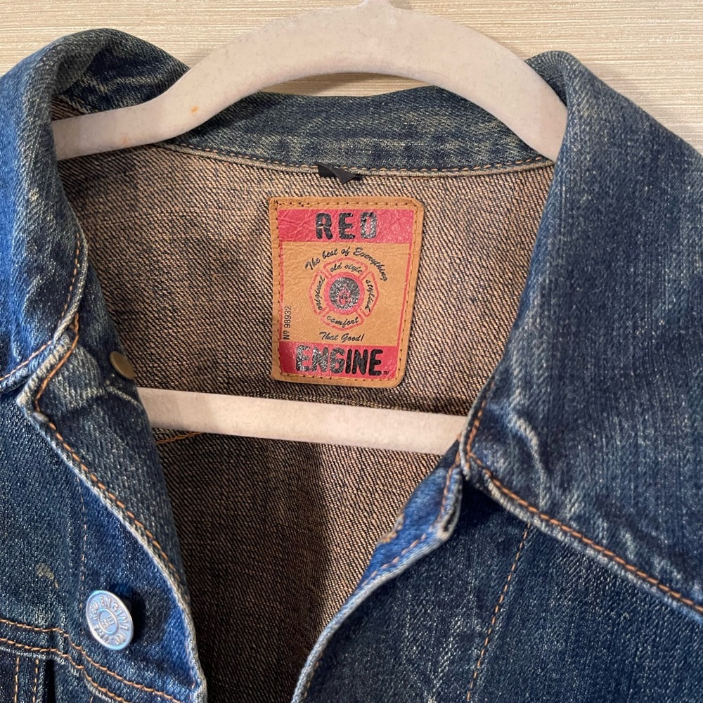 Red Engine Denim Jacket - Picture 3 of 4